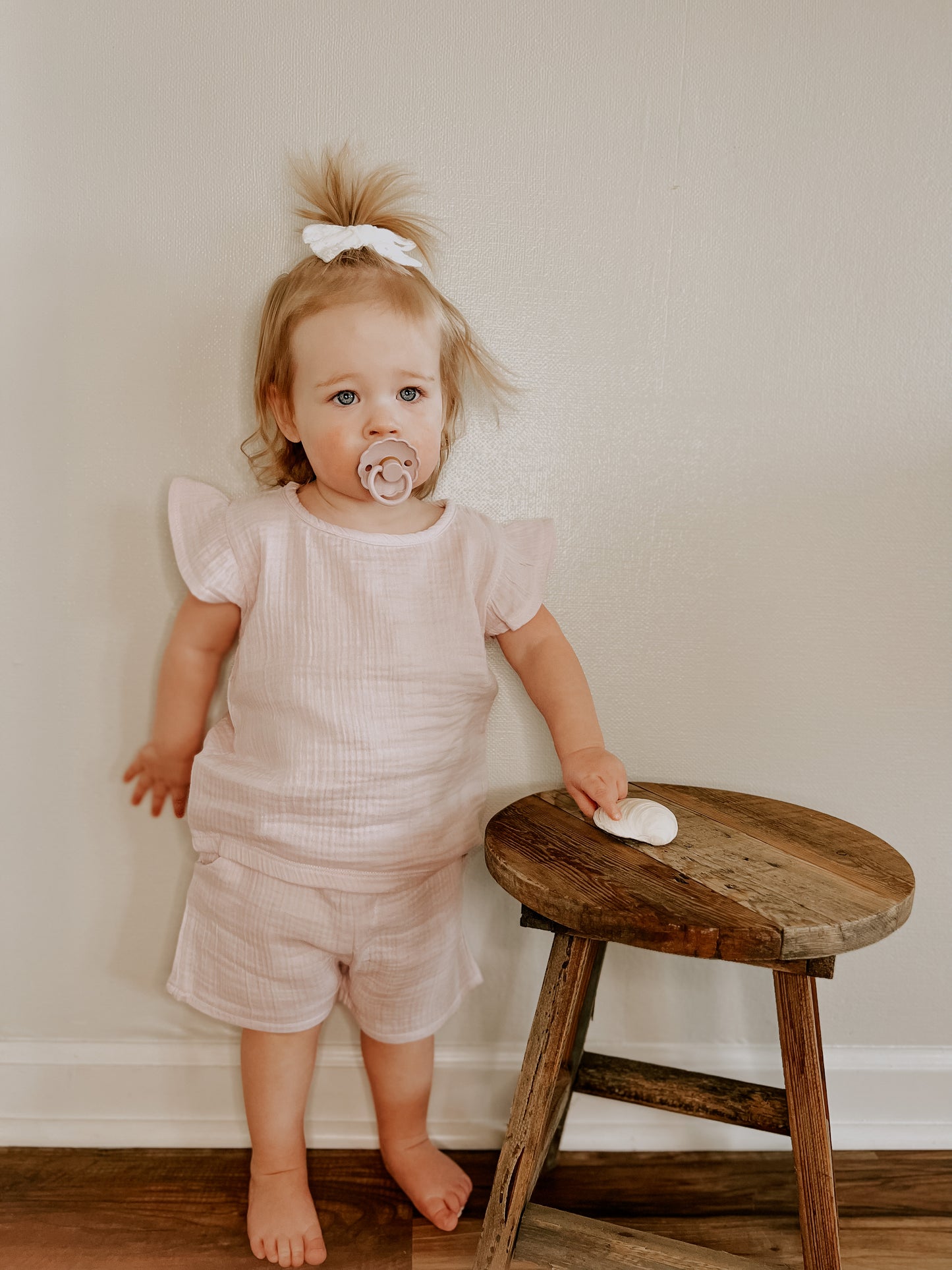 Lavender Muslin Shorts